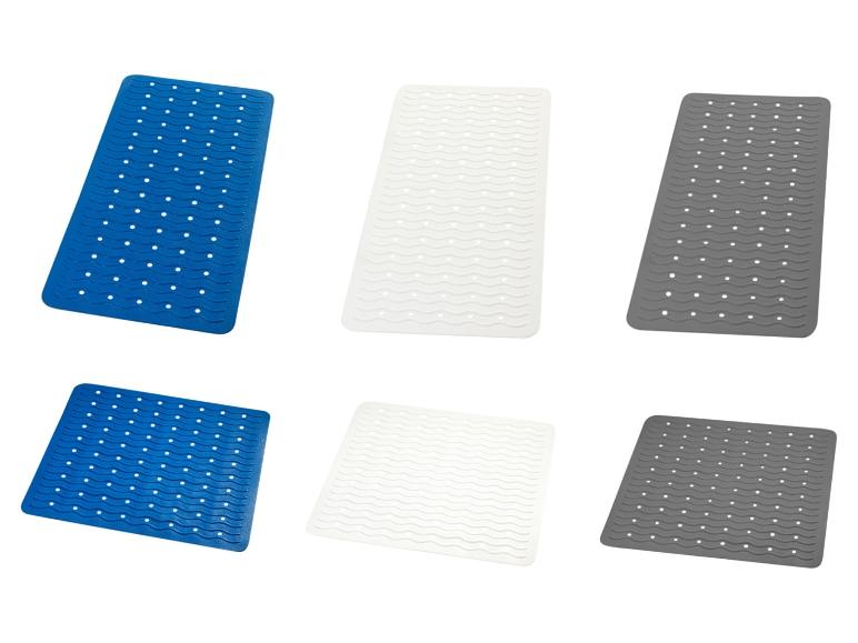 Šest protiskluzových vaniček v různých barvách.