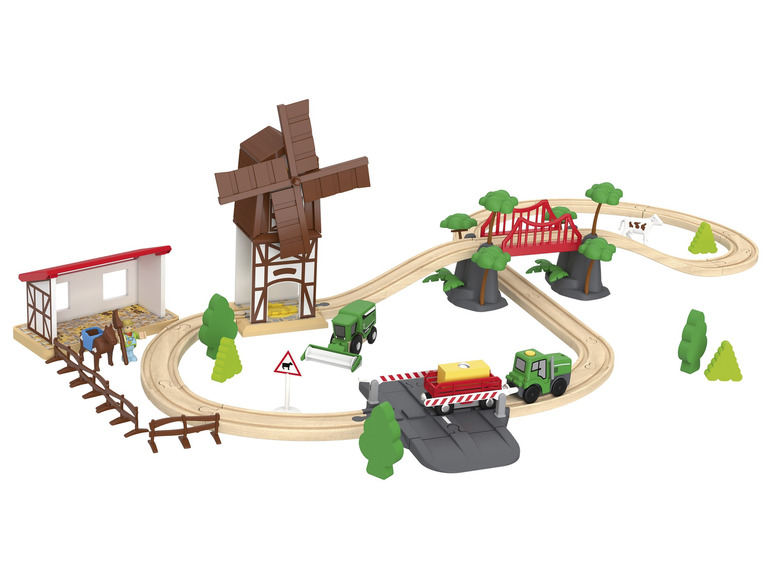  Zobrazit na celou obrazovku Playtive Dřevěná železnice Hasiči / Statek - Obrázek 1