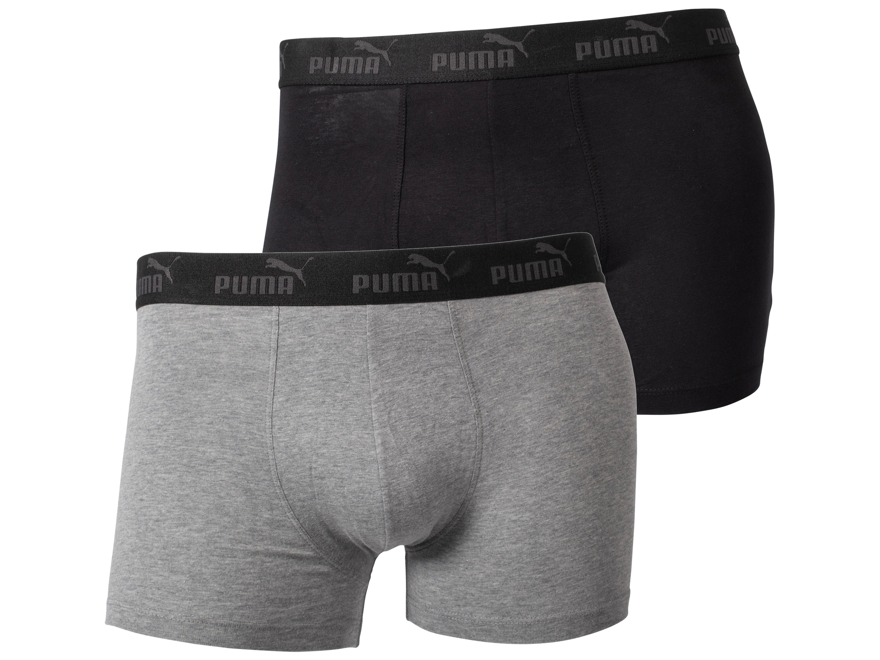 Puma Pánské boxerky "Slim Fit", 2 kusy (černá/antracitová, L)