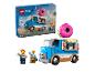 Sada Lego City 60452 Donut Truck, s krabicí a sestaveným modelem.