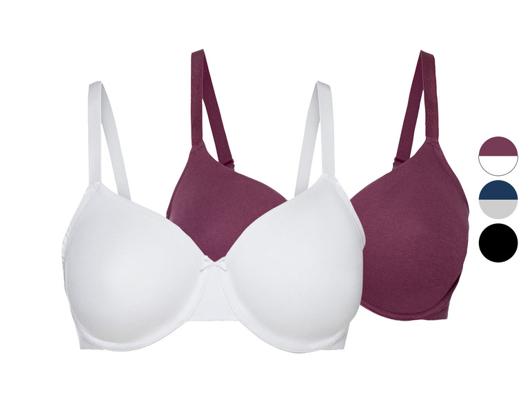  Zobrazit na celou obrazovku esmara® Dámská push-up podprsenka XXL, 2 kusy - Obrázek 1