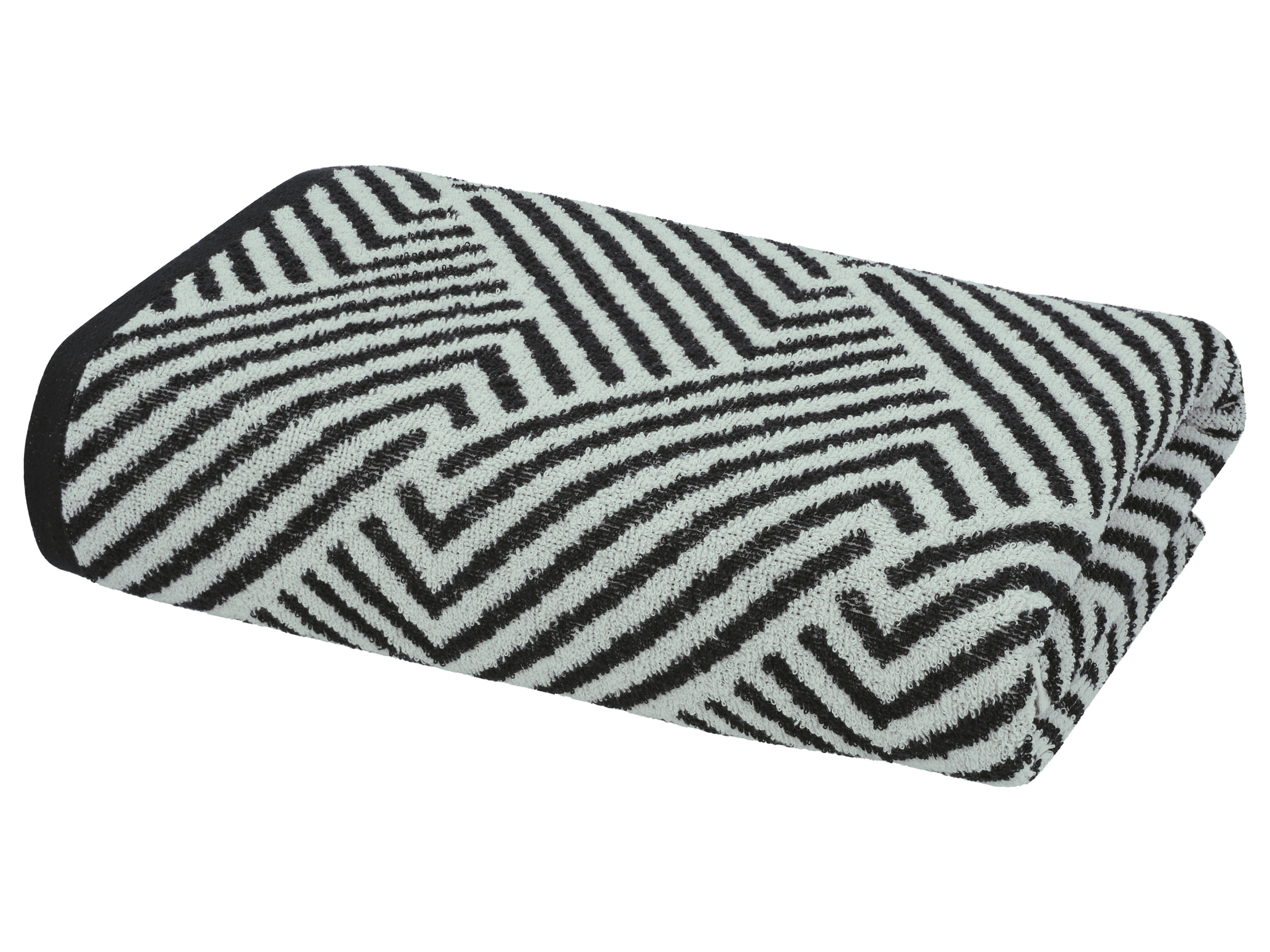 Livarno® Froté osuška, 70 x 140 cm, 500 g/m² (vzorovaná/černá)