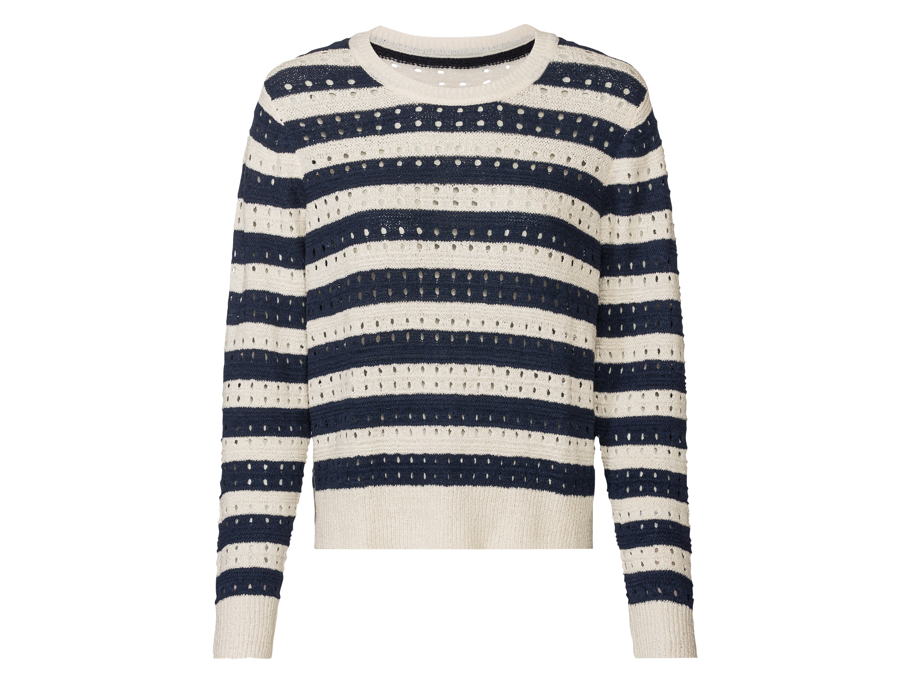 esmara® Dámský svetr (XL (48/50), navy modrá / pruhovaná)