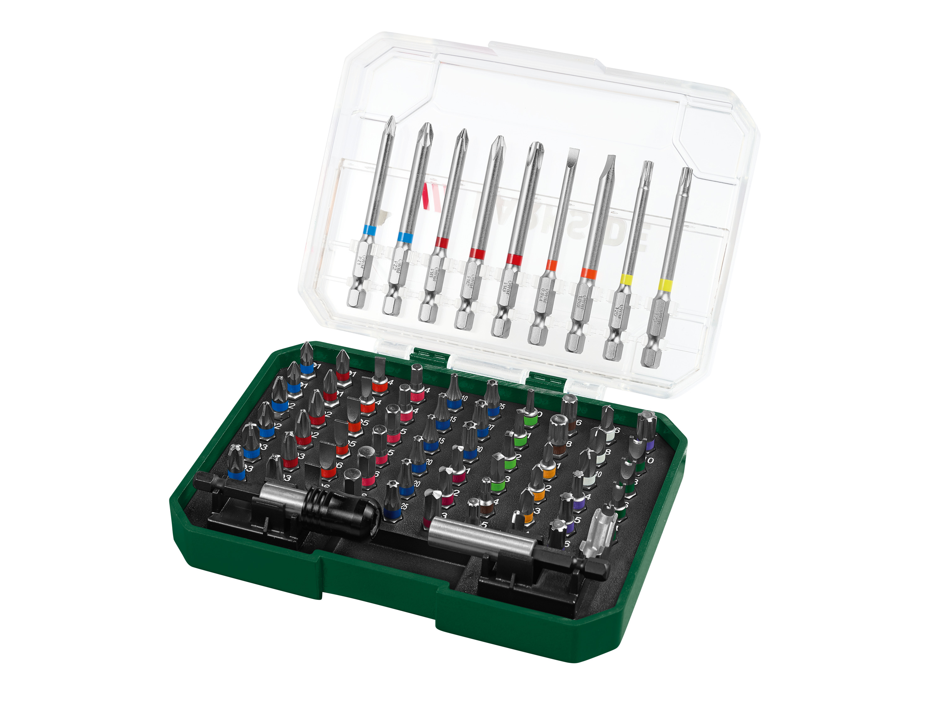 Parkside® Sada bitů Pbs3 A2, 71dílná / 56dílná (sada speciálních bitů, 71dílná)