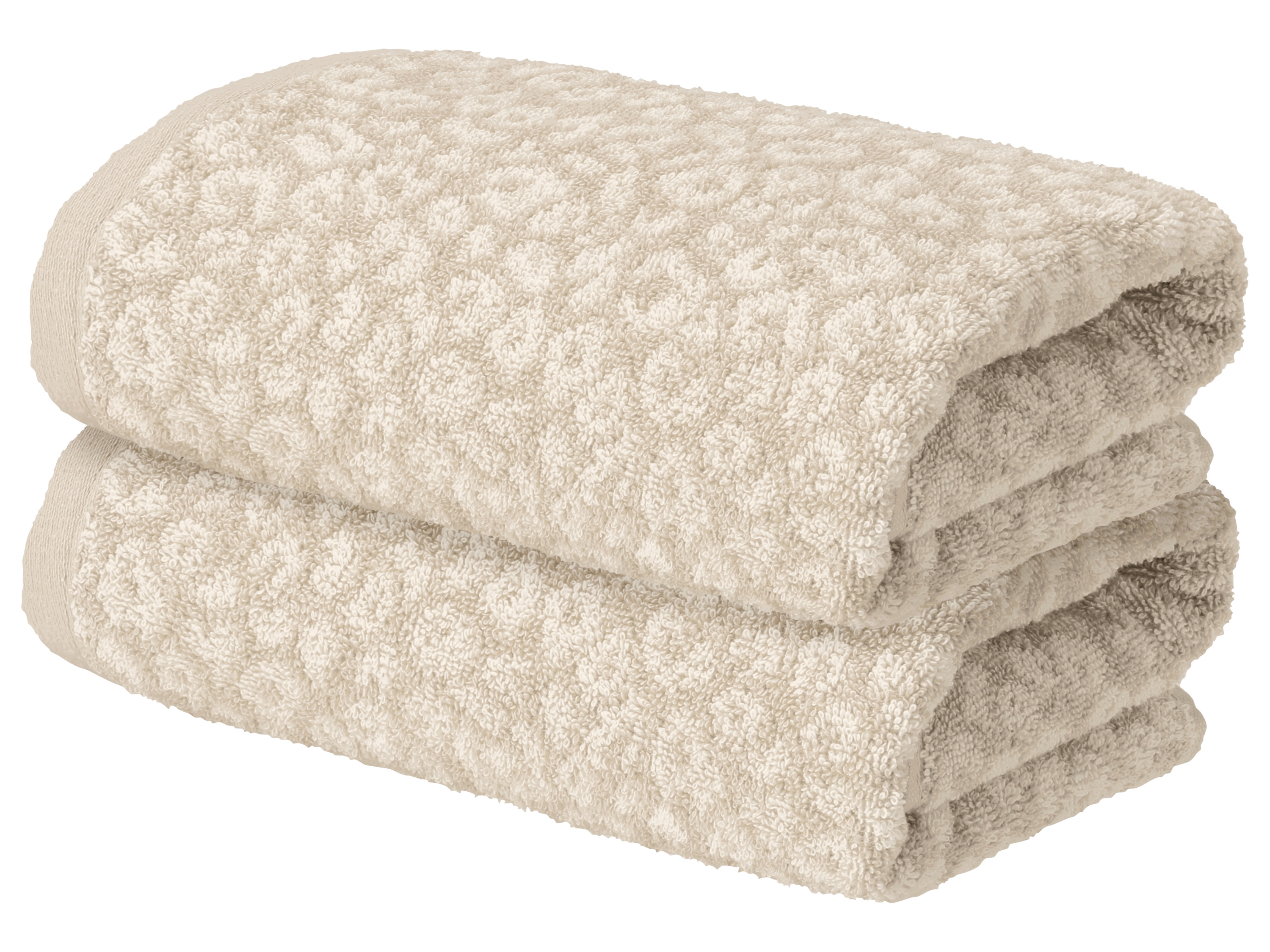 Livarno® Froté ručník, 50 x 100 cm, 2 kusy (béžová)