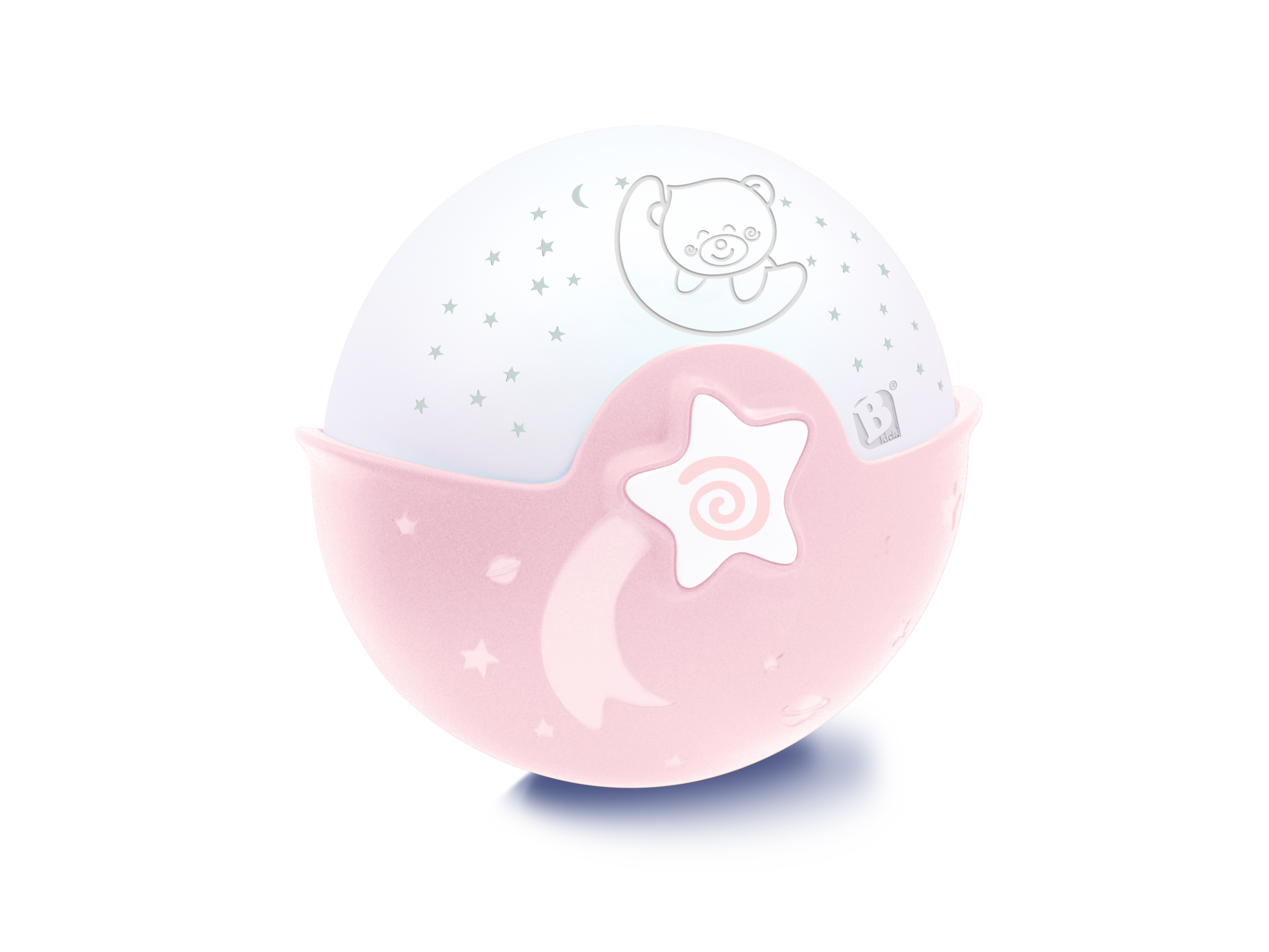 Infantino Noční lampa a projektor (světle růžová)