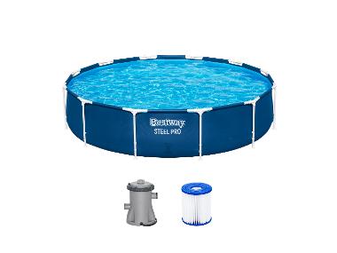 Bestway Steel Pro™ rámový bazénový set s filtračním čerpadlem Ø 366 x 76 cm