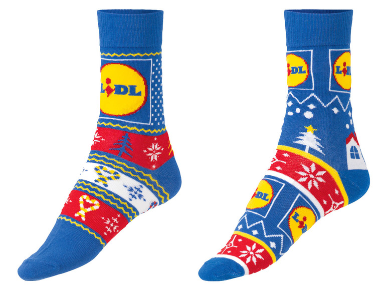  Zobrazit na celou obrazovku Pánské vánoční ponožky LIDL - Obrázek 1