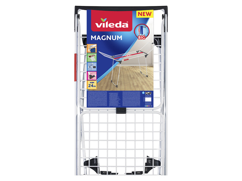 Sušák Vileda Magnum s velkým sušícím povrchem.