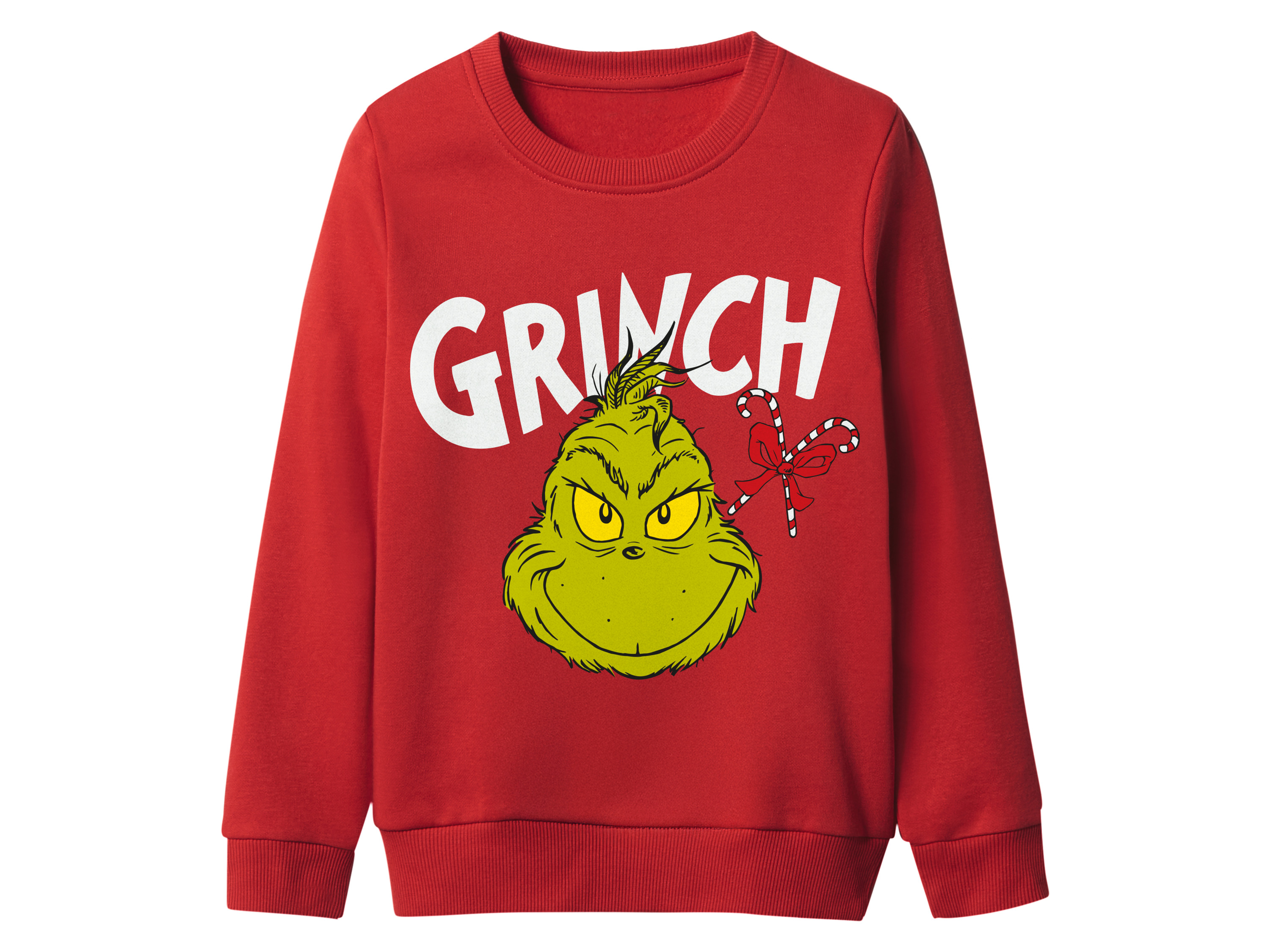 Dívčí mikina Grinch (červená, 122/128)