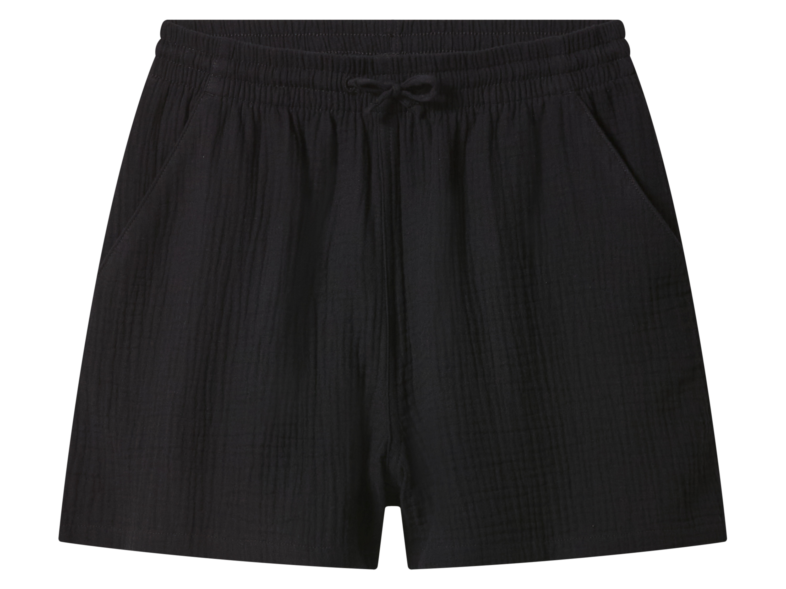 Esmara Kids Dívčí mušelínové šortky (černá, 134/140)