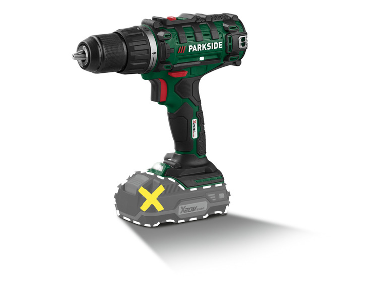 Aku vrtací šroubovák Parkside X20V Team