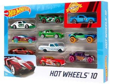 HOT WHEELS Dárková sada, 10dílná