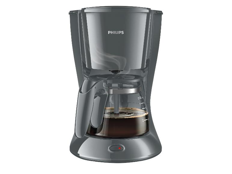 Kávovar Philips naplněný čerstvě uvařenou kávou.