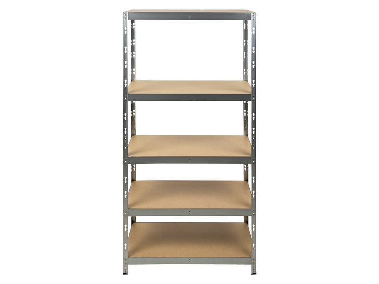  Zobrazit na celou obrazovku PARKSIDE® Vysokozátěžový regál s 5 policemi Rivet, 180 x 90 x 40 cm - Obrázek 3