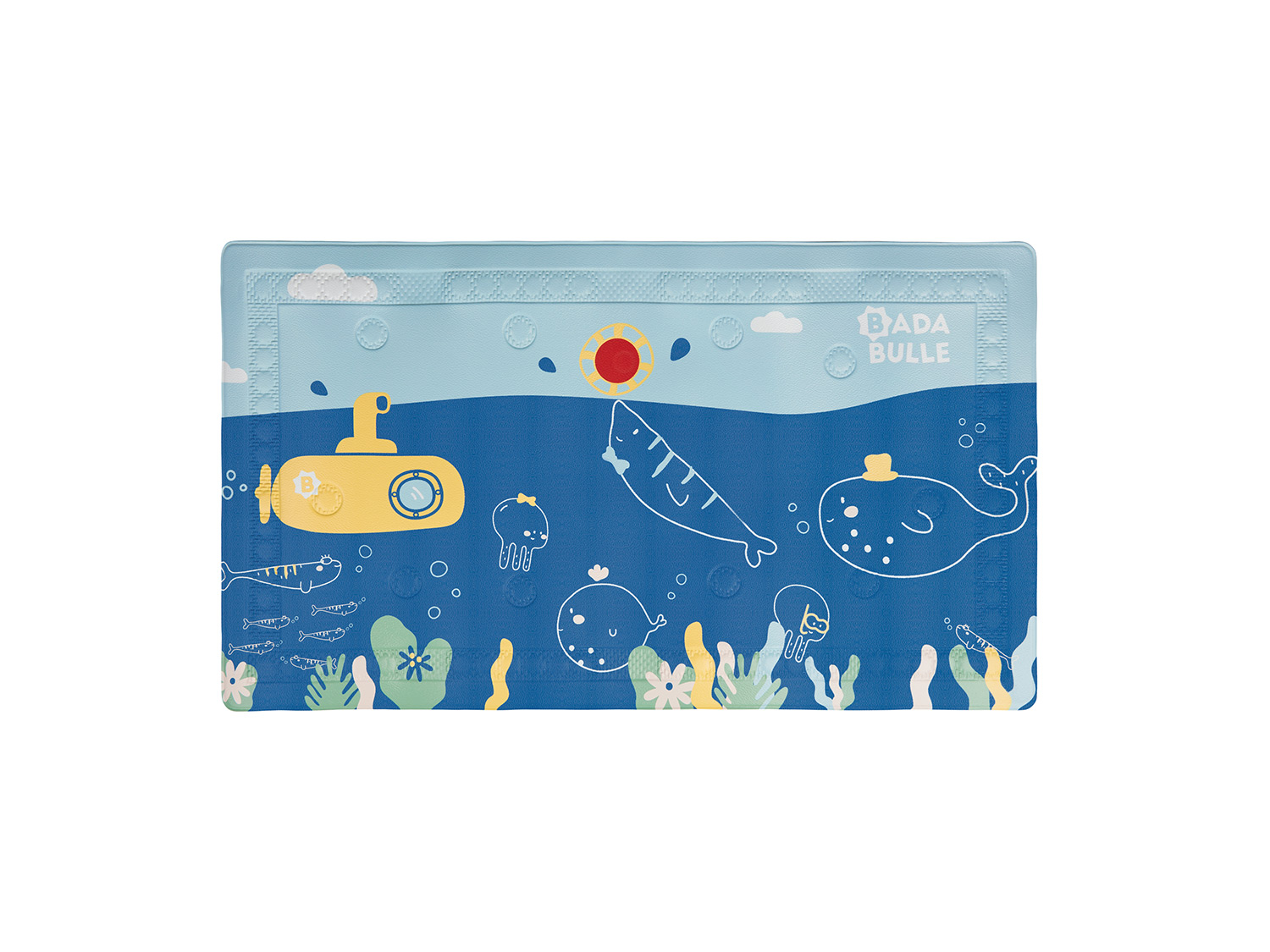 Badabulle Bath Mat protiskluzová podložka s tepelným senzorem 70x40 cm