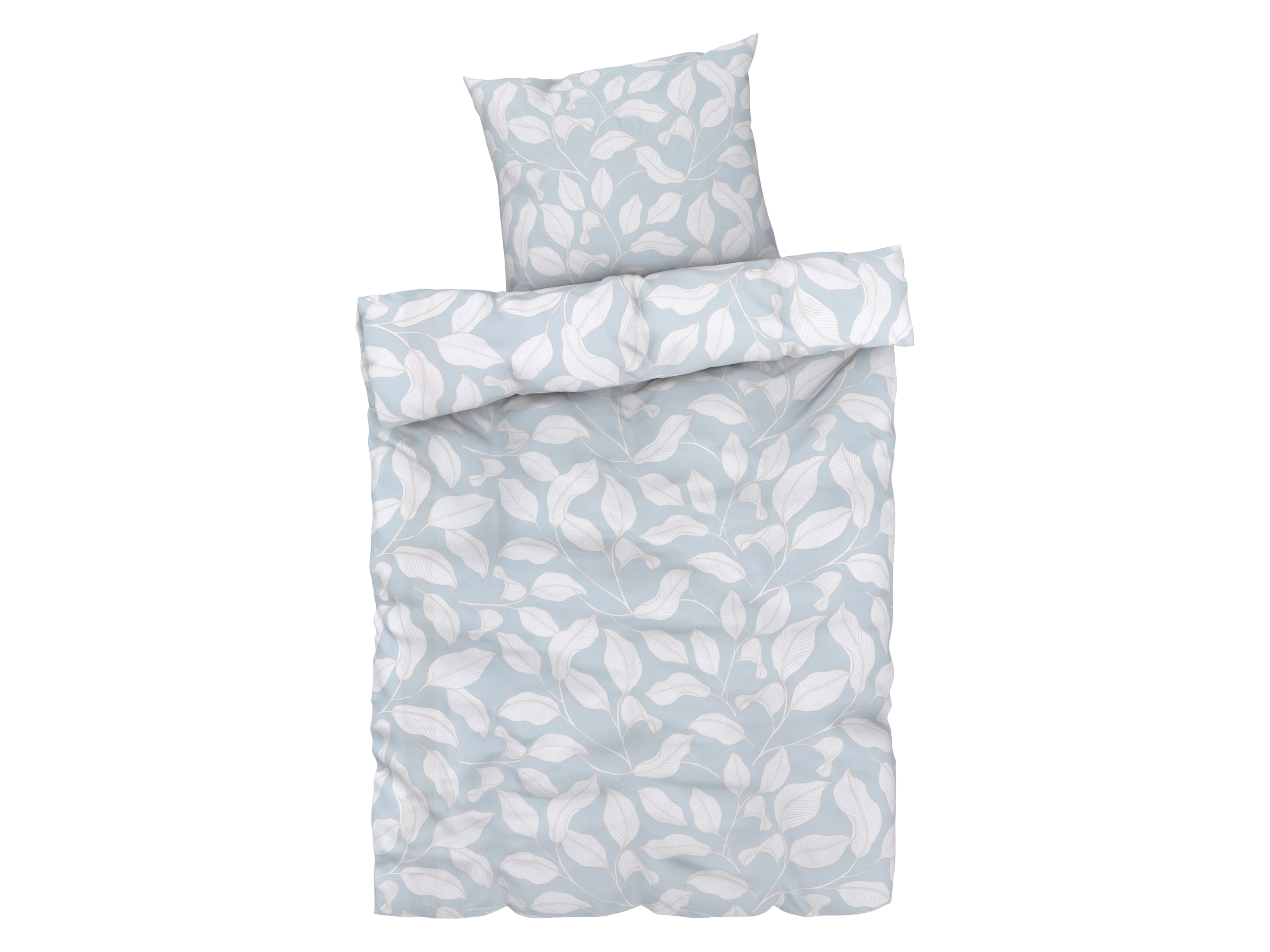 Livarno home Ložní povlečení z mikrovláknitého saténu, 140 x 200 cm, 70 x 90 cm (mintová)