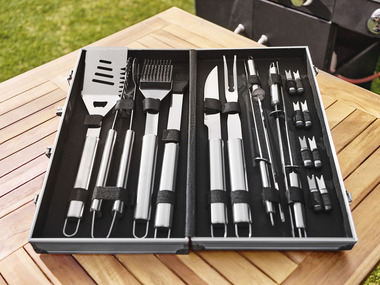 GRILLMEISTER Sada grilovacího náčiní, 18dílná