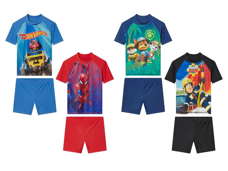 Dětské plavky: Hot Wheels, Spiderman, Záchranná patrola a Sam hasič.