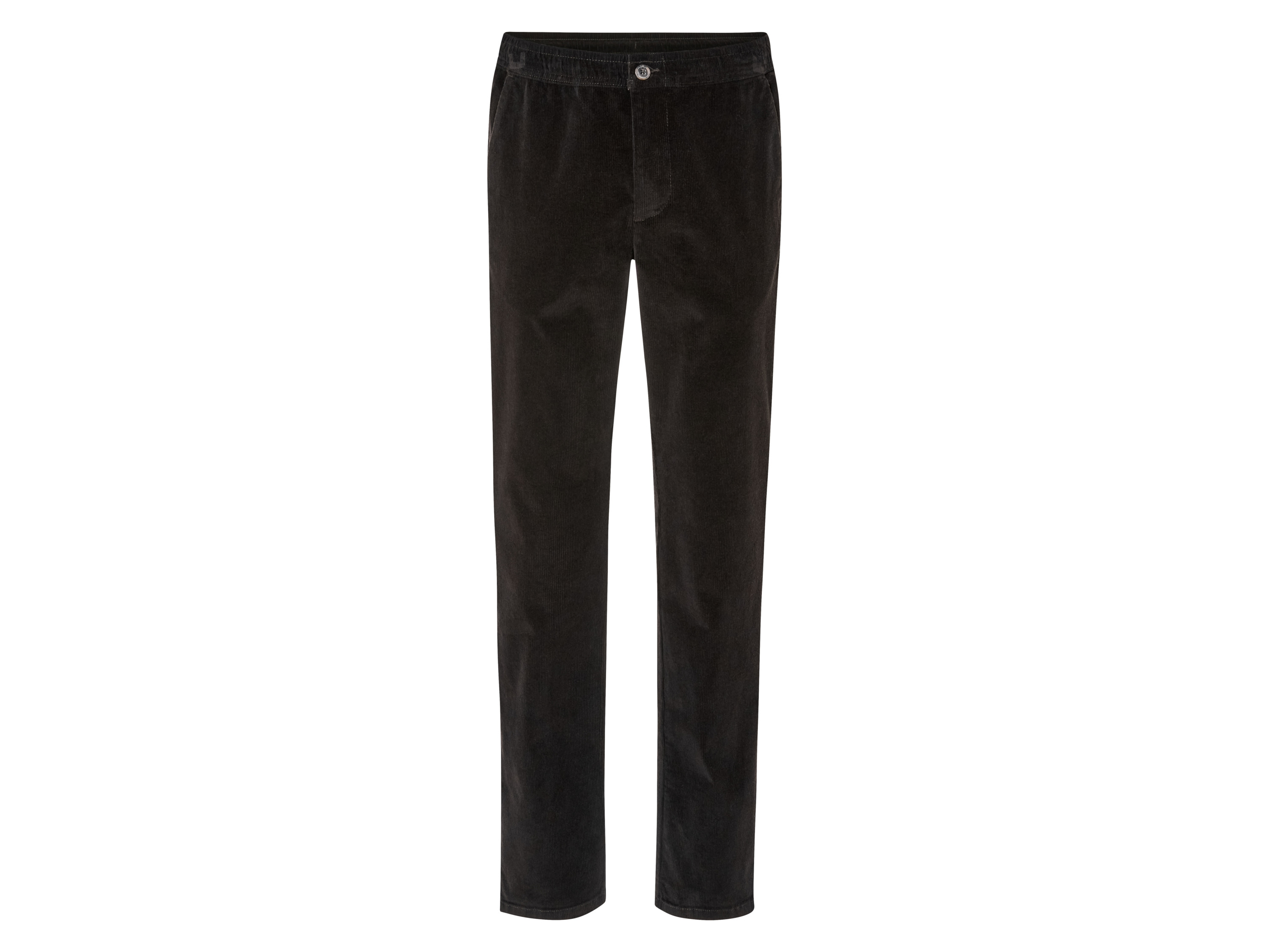 Livergy® Pánské manšestrové kalhoty (XL (56/58), černá)