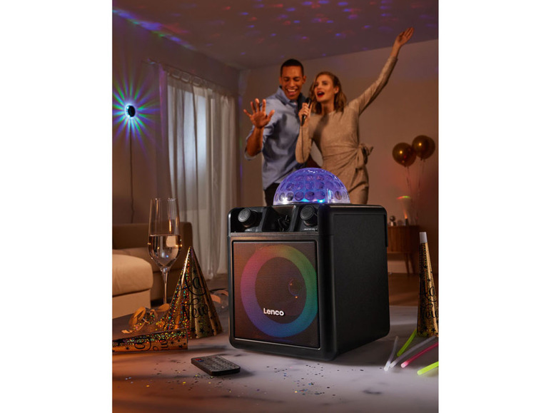 Zobrazit na celou obrazovku Lenco Reproduktor karaoke s disco koulí BTC-051 - Obrázek 2