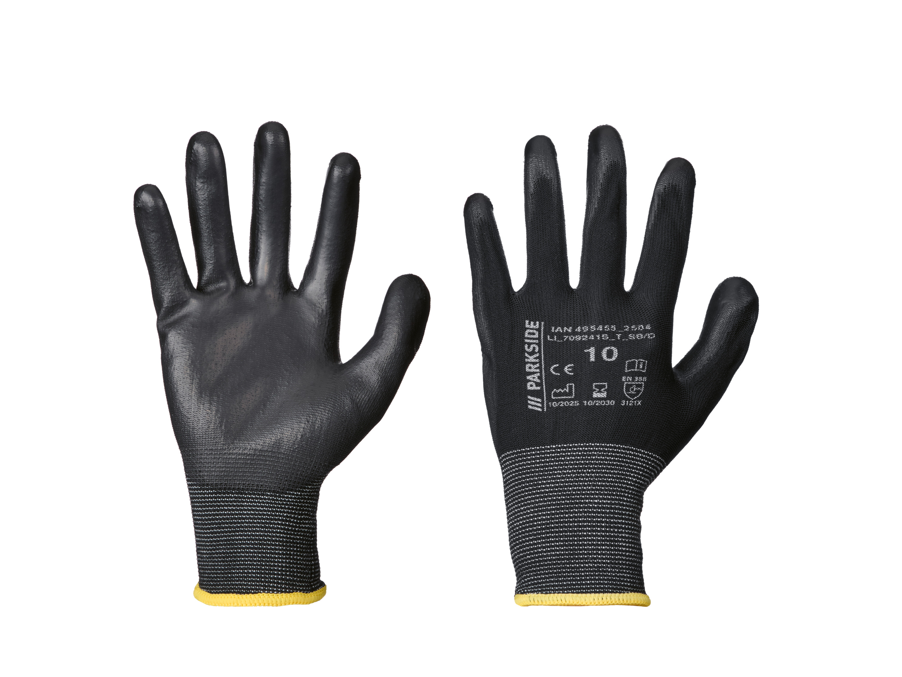 Parkside® Pracovní rukavice, 3 páry (Midi Flex, 10)