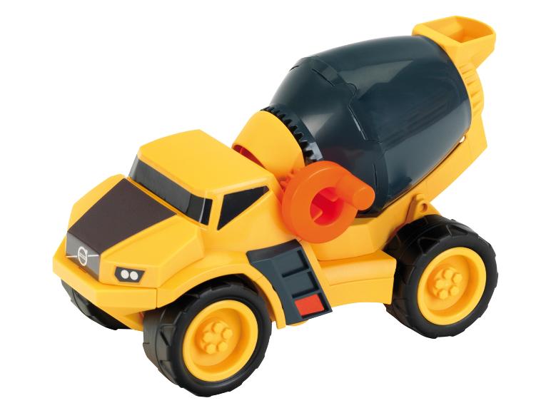 Žlutá betonářka Volvo, dětská hračka.