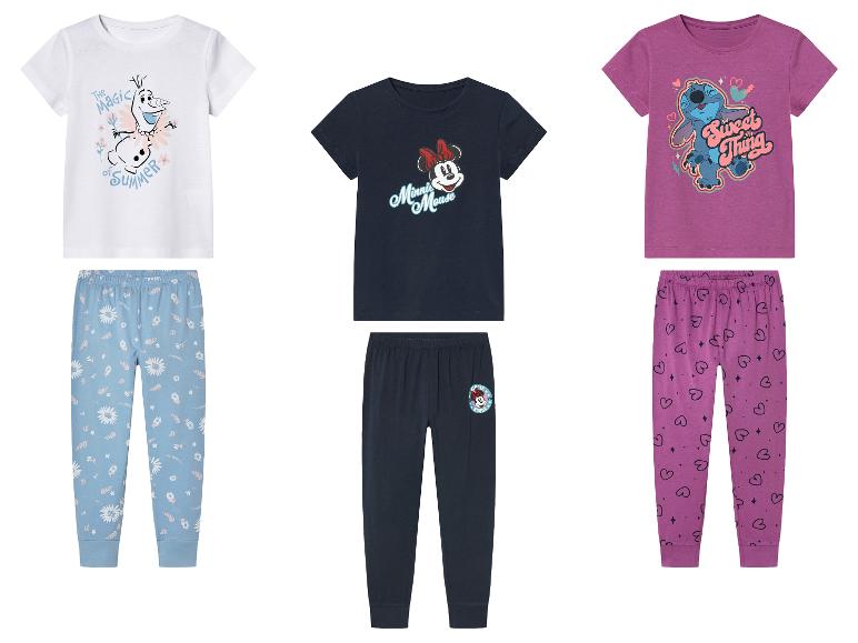 Disney pyžama: Olaf, Minnie a Stitch.