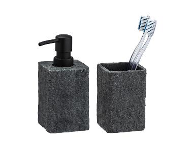 Dávkovač mýdla a kelímek na kartáčky Villata