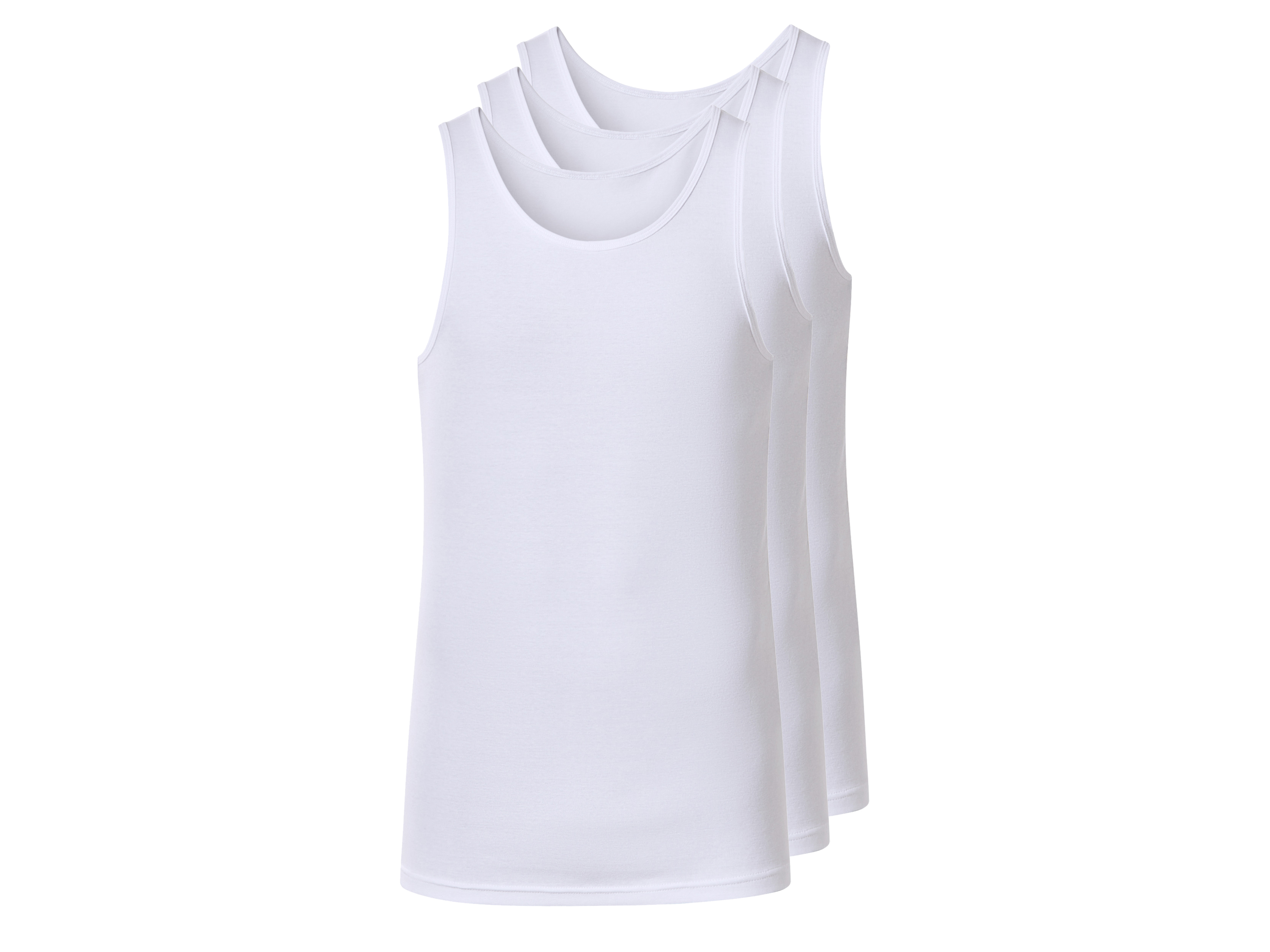 esmara Men Pánský nátělník Xxl, 3 kusy (bílá, 10/4Xl)