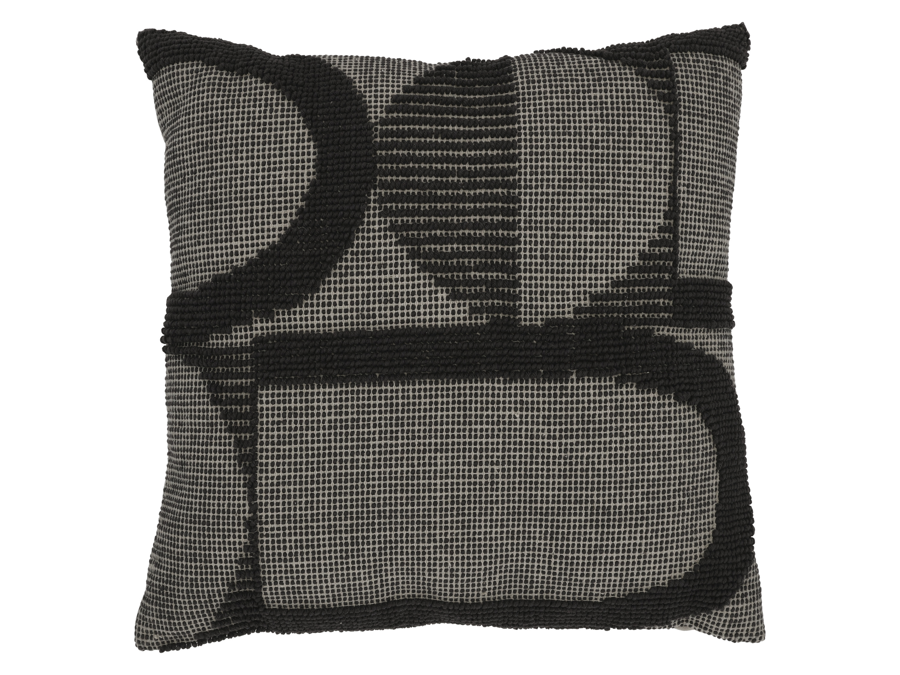 Livarno® Dekorativní polštář, 45 x 45 cm (geometrie/antracitová)