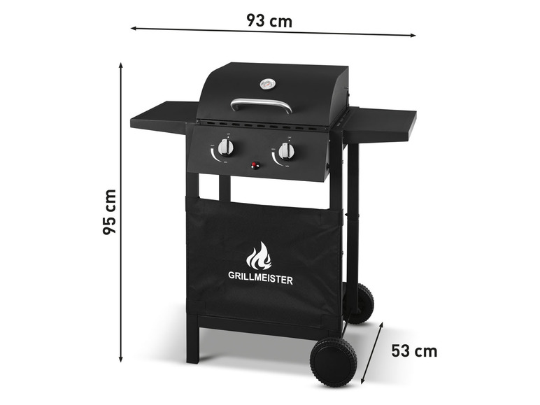  Zobrazit na celou obrazovku GRILLMEISTER Plynový gril 2x 3,0 kW - Obrázek 3