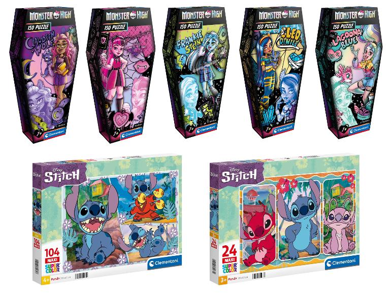 Puzzle Monster High a Stitch od Clementoni.
