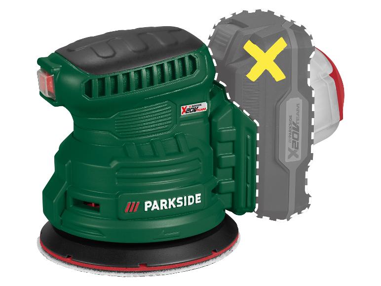 Akumulátorová excentrická bruska Parkside s baterií X 20V Team