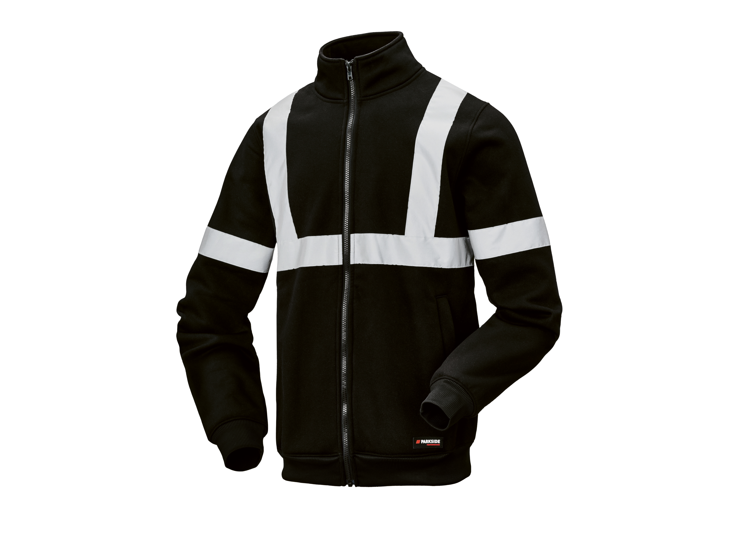 Parkside Performance® Pánská pracovní výstražná mikina (černá, XXL (60/62))