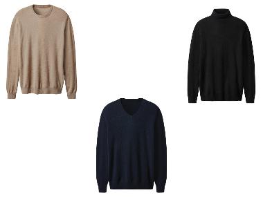 esmara Men Pánský svetr s kašmírem, hedvábím a merino vlnou