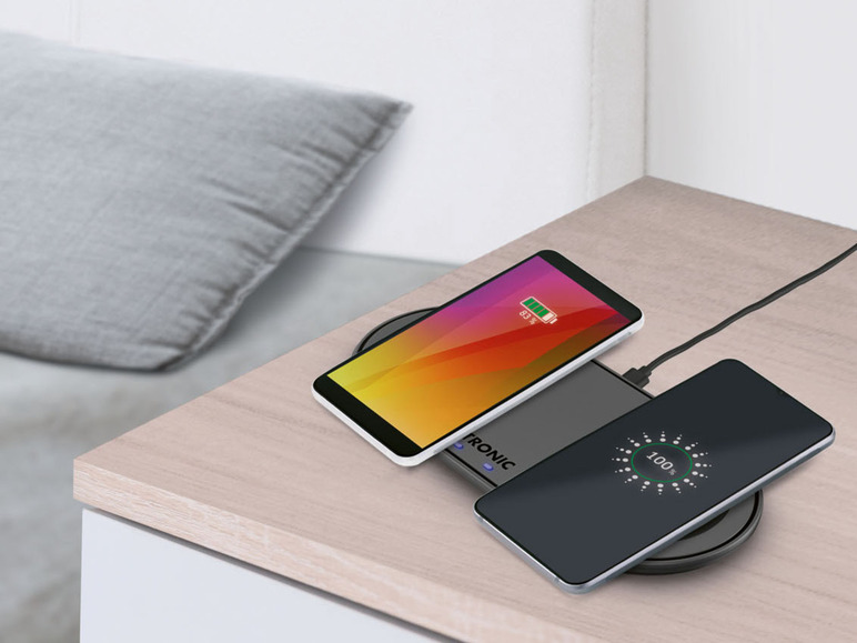  Zobrazit na celou obrazovku TRONIC® Bezdrátová nabíjecí podložka Qi Dual - Obrázek 8