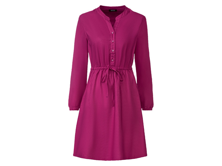 esmara Dámské šaty z konopných vláken s BIO bav (36, růžovo-fialová)
