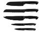 Sada pěti černých nožů Livarno Home.