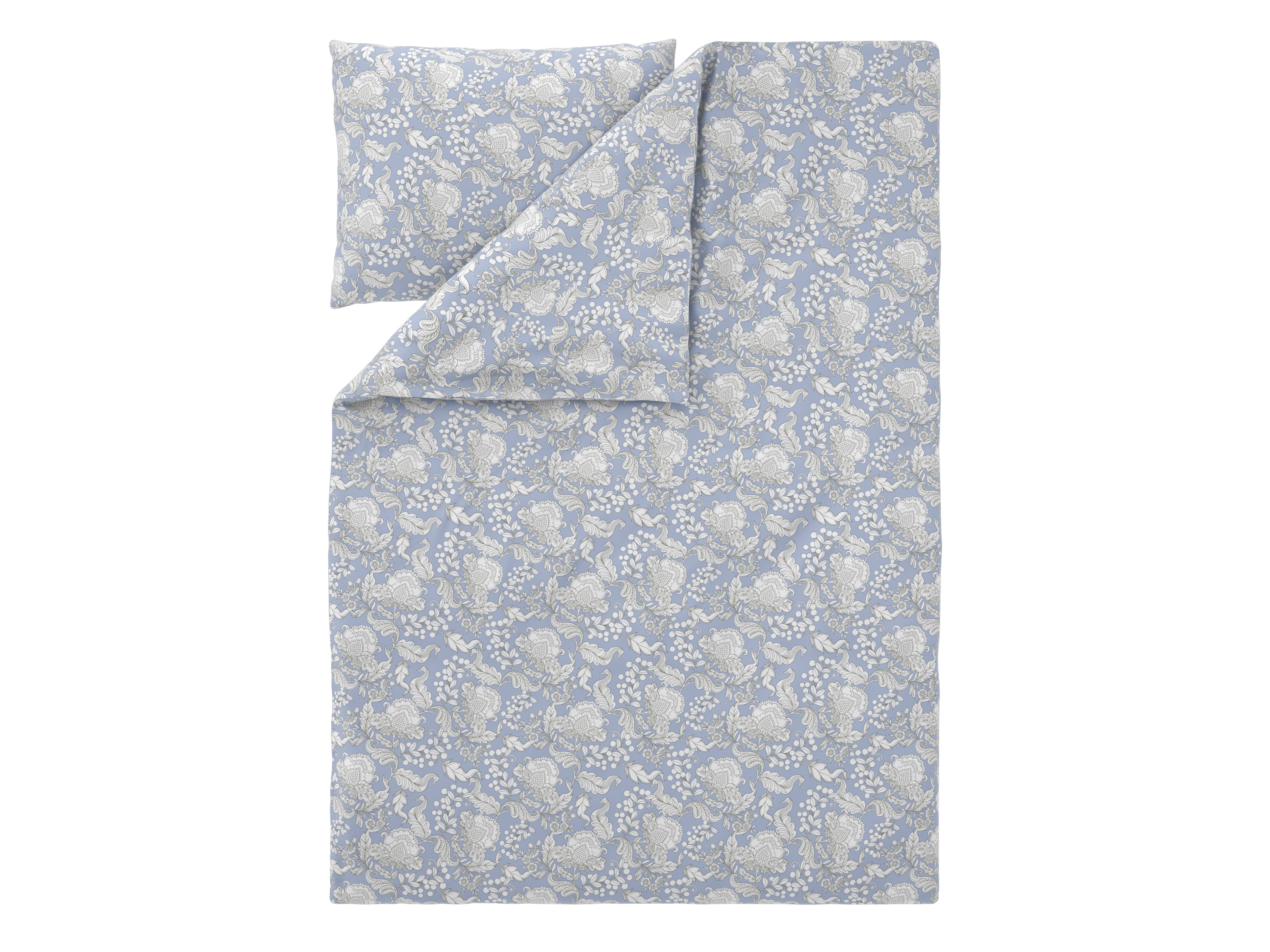 Livarno® Saténové ložní povlečení, 140 x 200 cm, 70 x 90 cm (modrá)