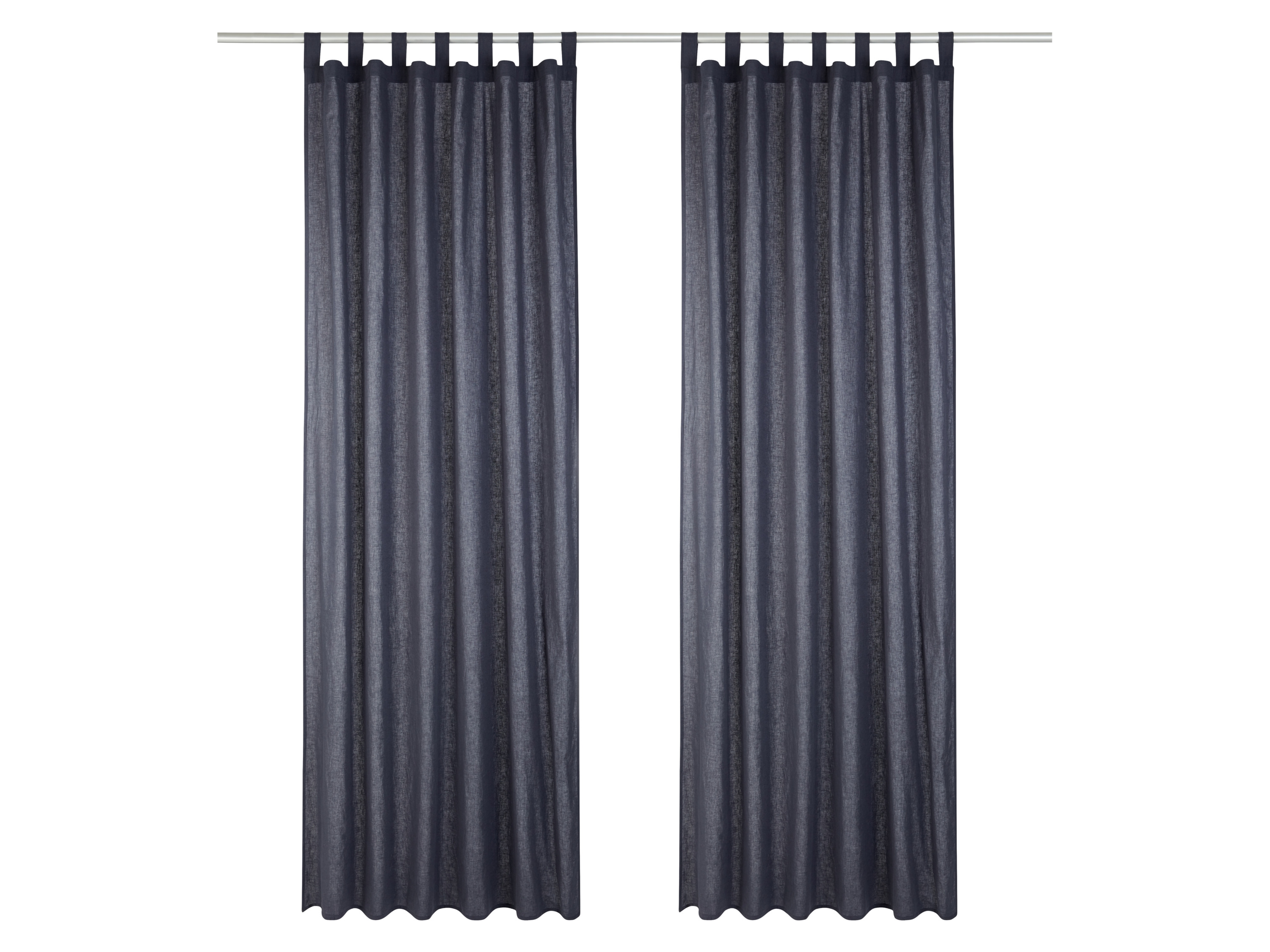Livarno home Sada závěsů, 2dílná, 135 x 240 cm (antracitová)