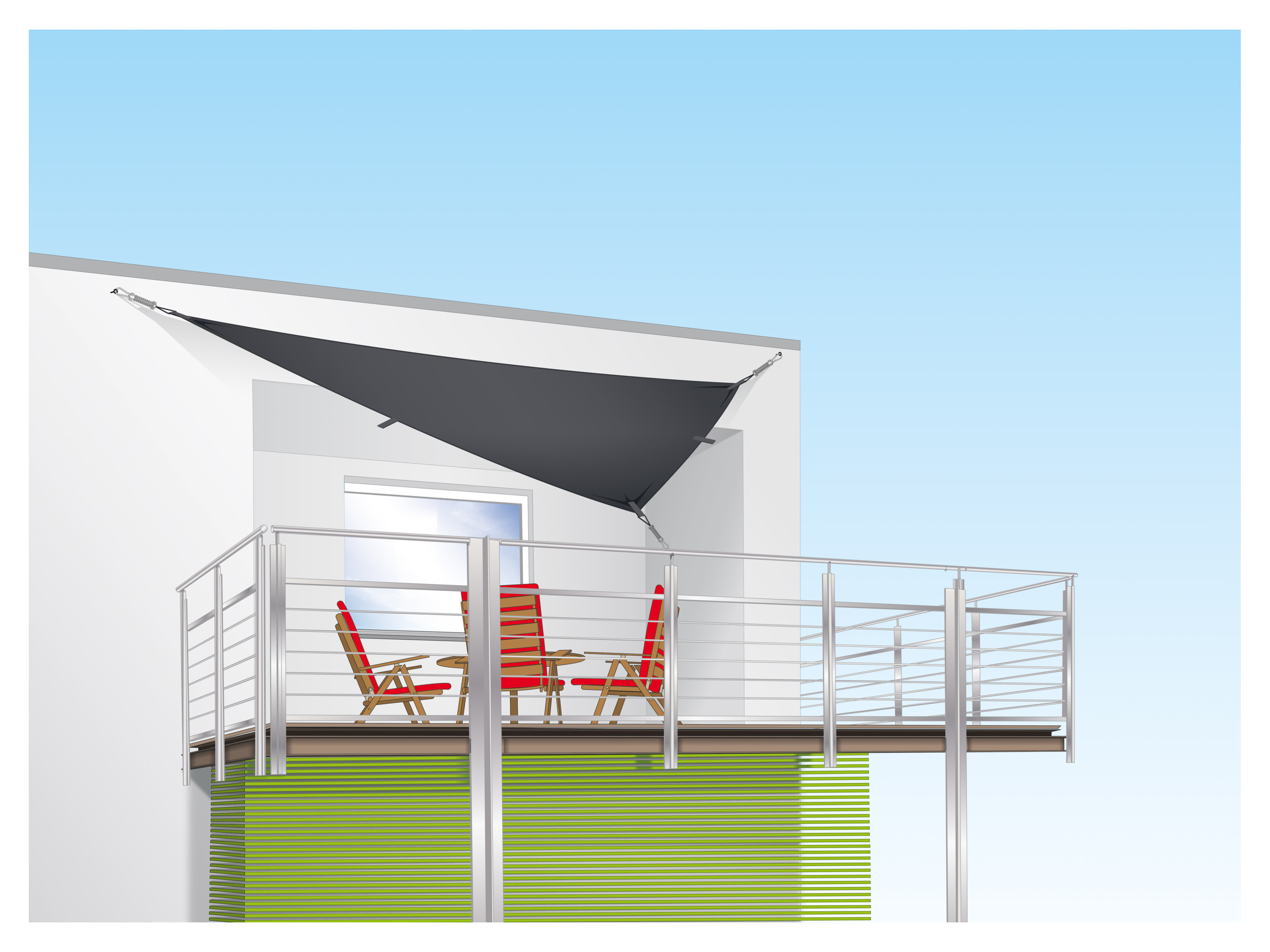 Livarno home Ochranná plachta proti slunci UV 60 (trojúhelníkový/antracitový)