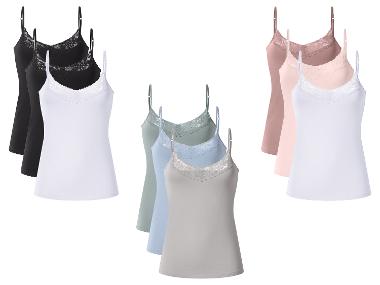 esmara® Dámský top se špagetovými ramínky, 3 kusy