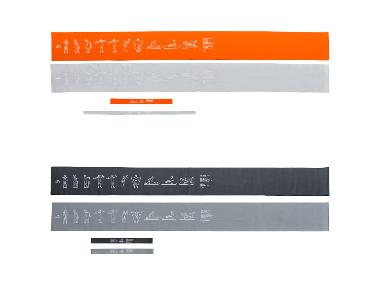 CRIVIT Sada posilovacích pásů, 4dílná