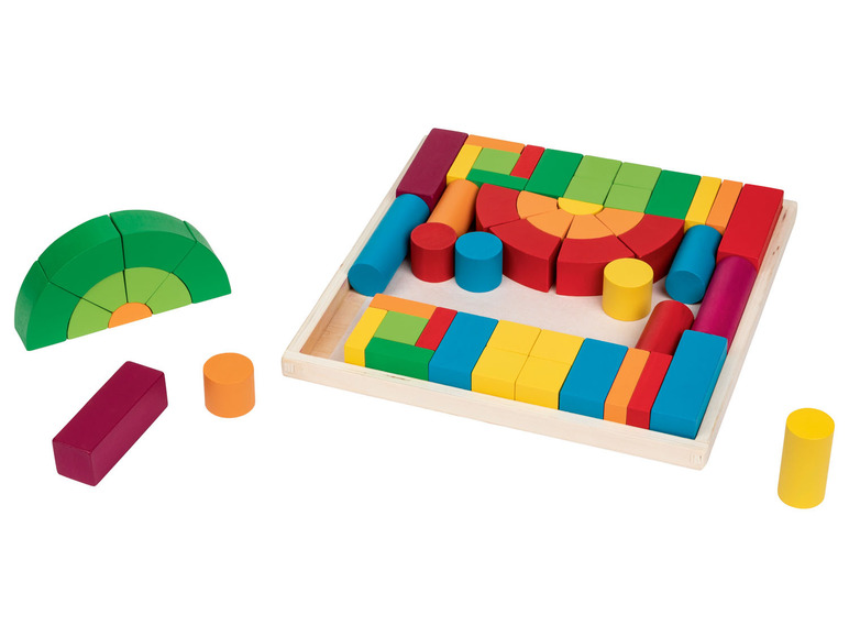  Zobrazit na celou obrazovku Playtive Dřevěná duhová skládačka Montessori - Obrázek 10