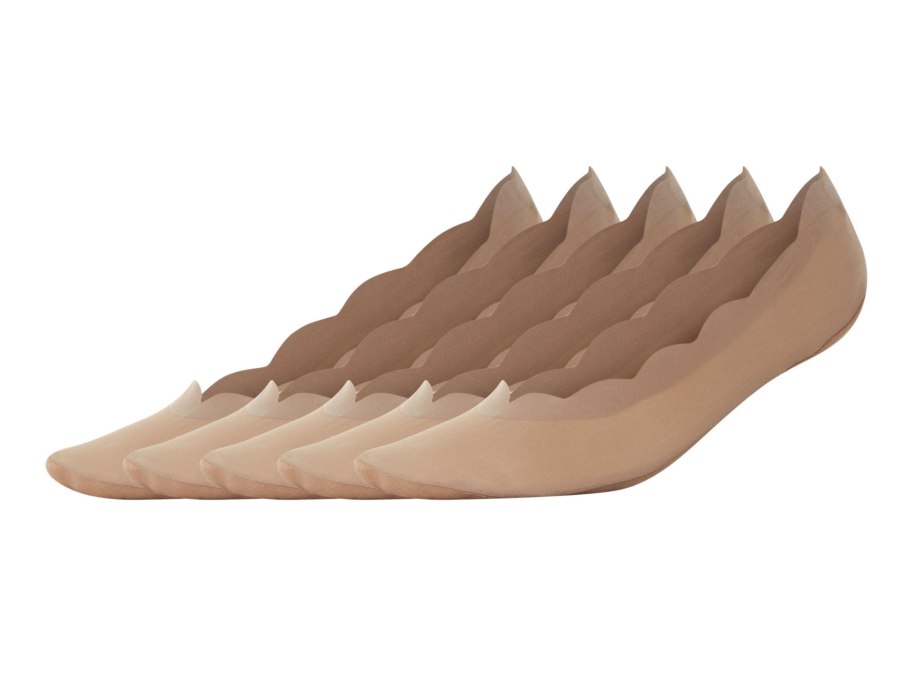 esmara® Dámské balerínové ponožky, 5 párů (tmavě hnědá, 39/42)