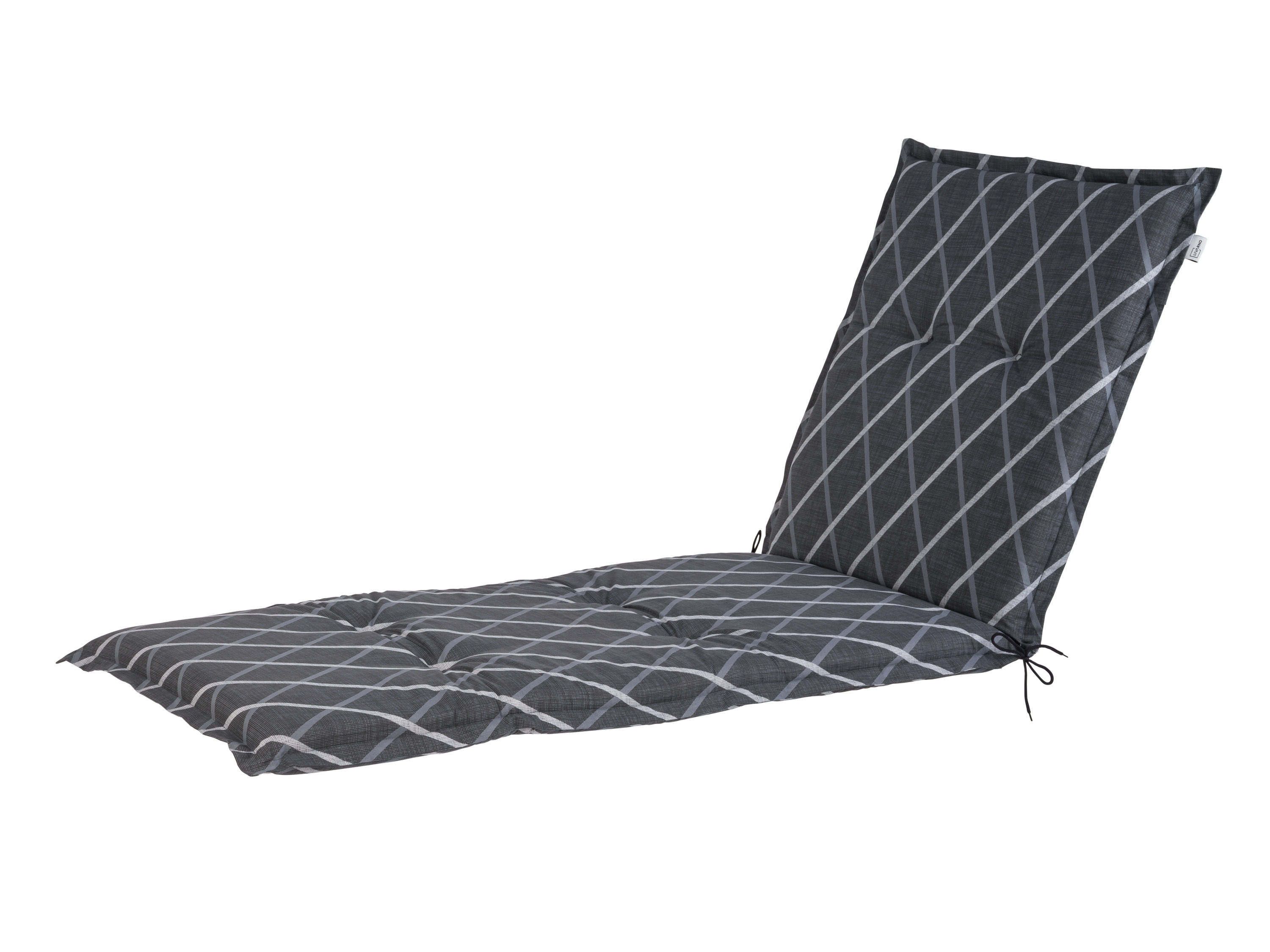 Livarno® Potah na lehátko Valencia/Miami, 187 x 58 x 8 cm (pruhy/antracitová)