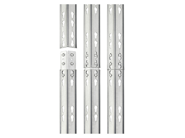  Zobrazit na celou obrazovku PARKSIDE® Vysokozátěžový regál s 5 policemi Rivet, 180 x 90 x 40 cm - Obrázek 5