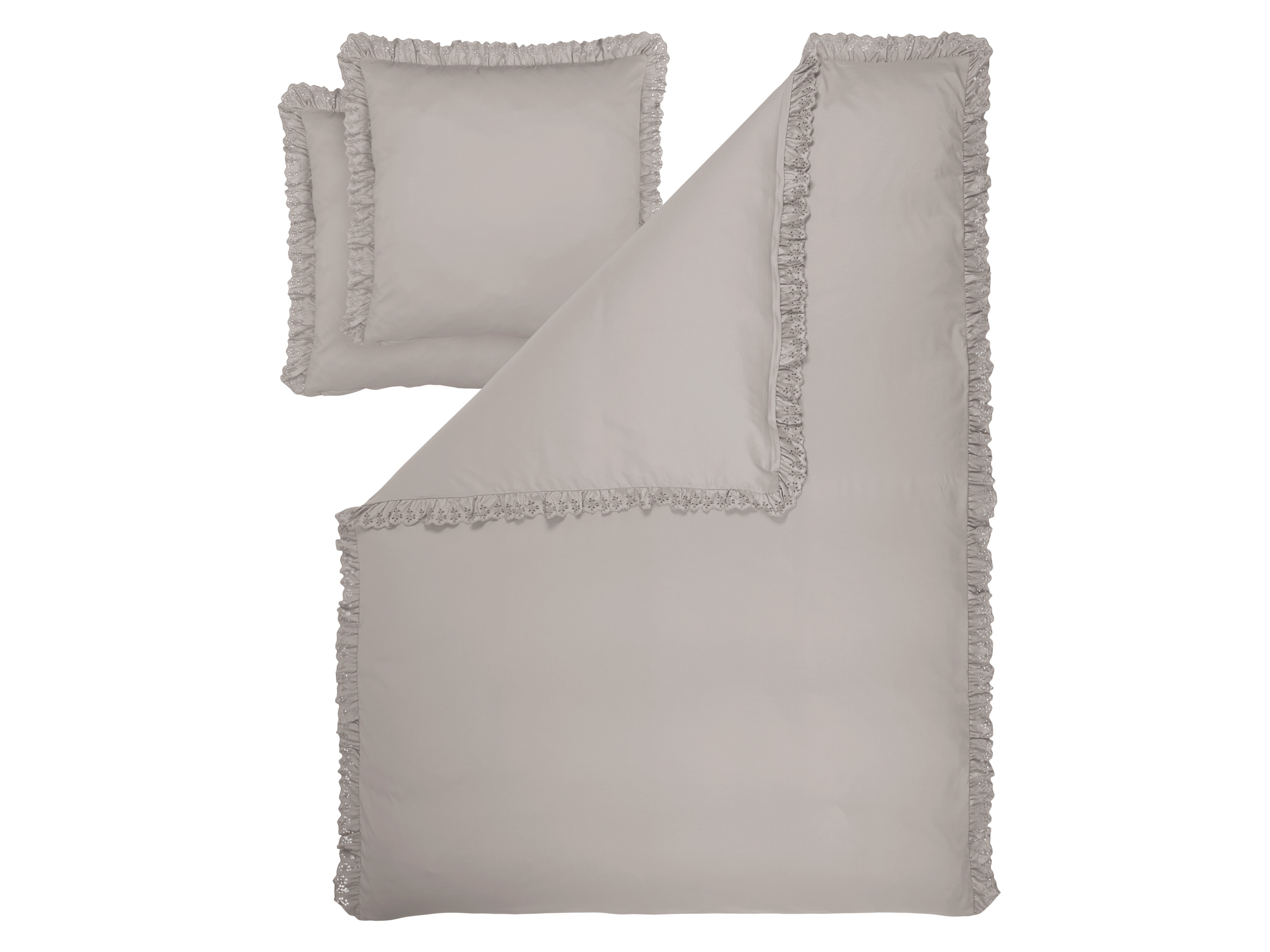 LivarnoÂ® LoĹľnĂ­ povleÄŤenĂ­ z mikrovlĂˇknitĂ©ho satĂ©nu, 220 x 240 cm, 70 x 90 cm (ĹˇedĂˇ)