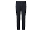 Tmavě modré kalhoty s elastickým pasem.